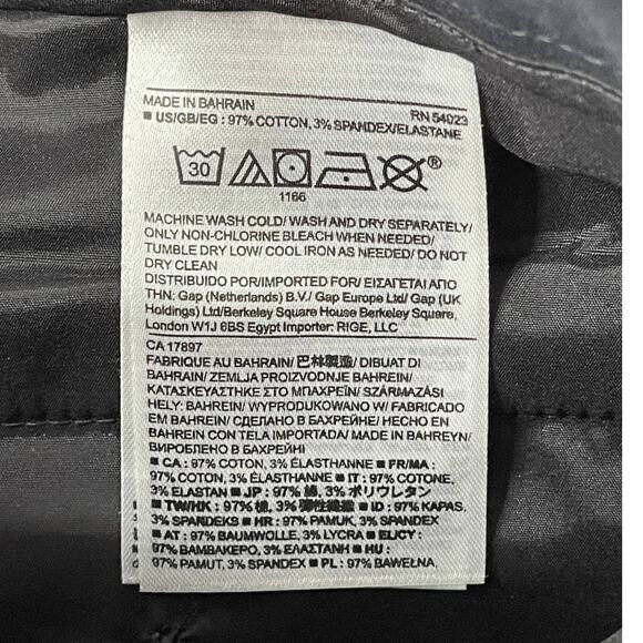 Banana Republic Leather Ankle Trim Black Pants Trousers Size 4 - Picture 12 of 12